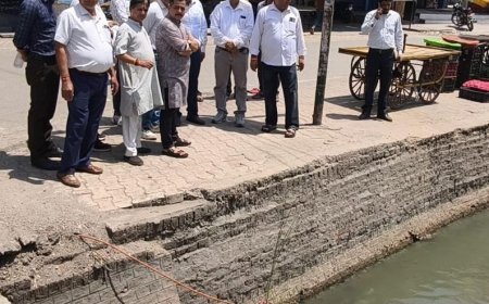 तीन पानी डैम के पुनर्निर्माण के लिए महापौर ने अधिकारियों के साथ किया सर्वे