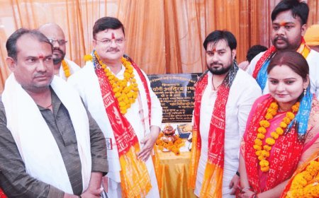 ऑपरेशन सिंदूर की याद में अयोध्या का छोटी देवकाली तिराहा:महापौर महंत गिरीशपति ने स्मृतिका के लिए भूमि पूजन एवं शिलान्यास किया