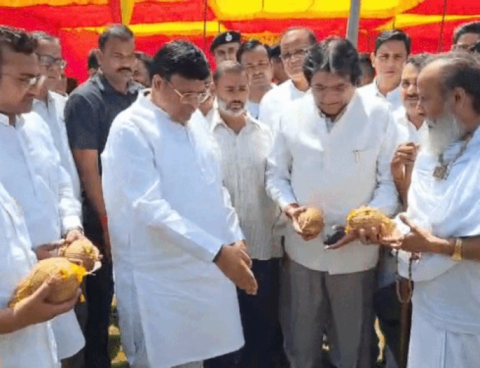 फरीदाबाद में मंत्री विपुल गोयल ने किया कार्यों का शिलान्यास:बोले- कांग्रेस को अपनी गलती का एहसास होगा; निकाय चुनाव में खिलेगा कमल