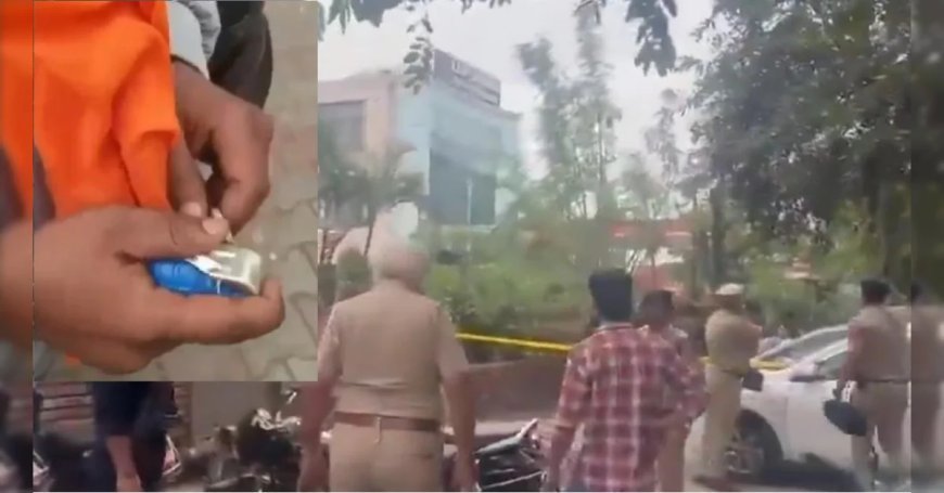 चंड़ीगढ़ BJP Headquarters के बाहर धमाका, हैंड ग्रेनेड लेकर भागता दिखा संदिग्ध