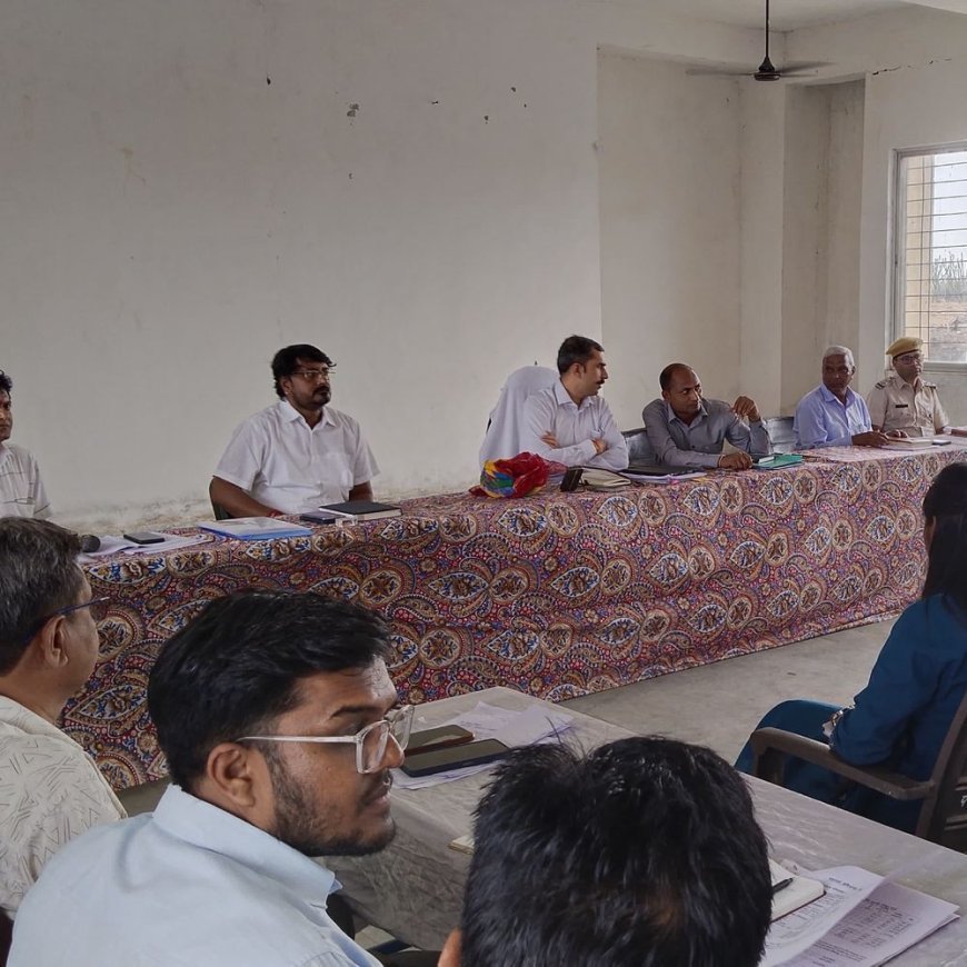 कलेक्टर गलियाकोट पहुंचे, अधिकारियों को दिए निर्देश:गर्मियों में पानी की समस्या नहीं हो, लापरवाही पर कार्रवाई की चेतावनी