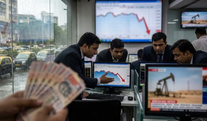Share Market में बड़ी गिरावट, Sensex लुढ़का, Dollar के आगे रुपया भी पस्त
