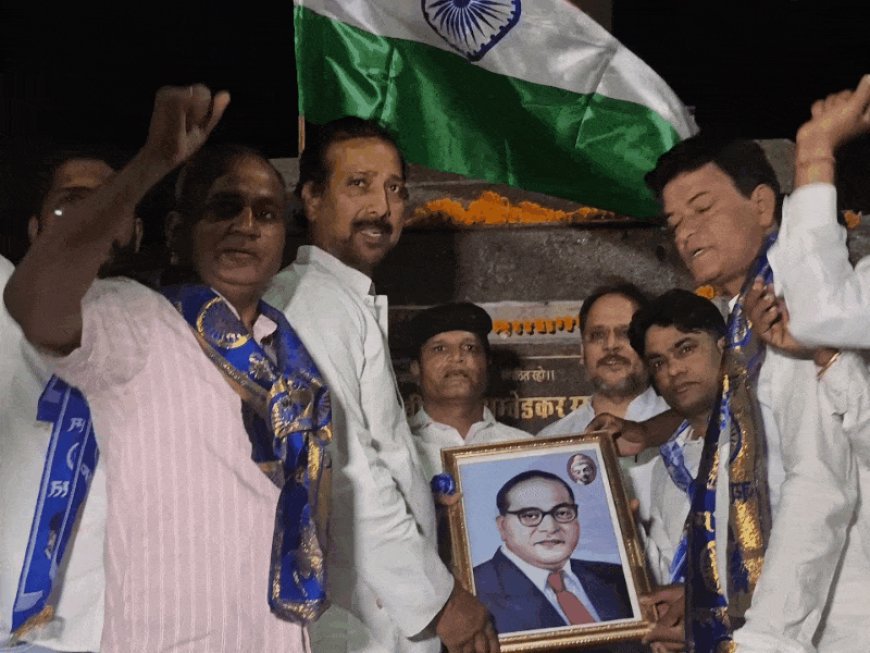 नेहरू ने बाबा साहेब को हराने में लगा दी थी:पूर्व मंत्री राजेंद्र गुढ़ा ने नेहरू पर साधा निशाना, वी.पी. सिंह को बताया मसीहा, वीपी सिंह ने ही दिया बाबा अम्बेडकर को भारत रत्न