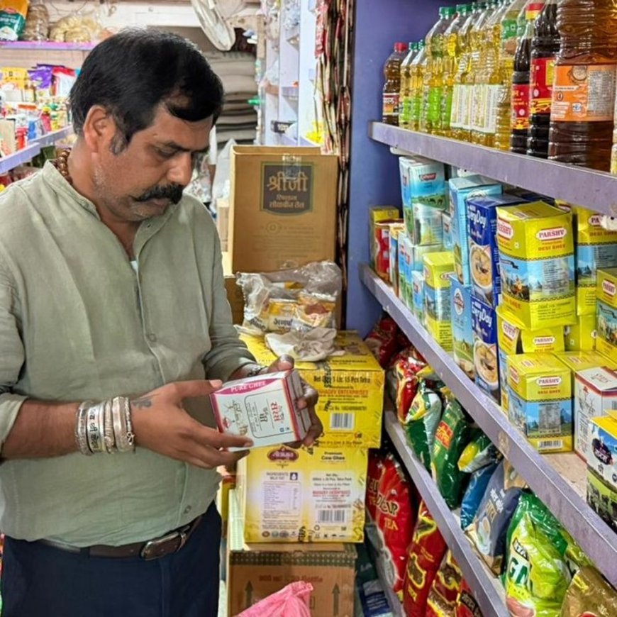 पाली में मिलावट के शक में 27 टीन घी सीज:शादियों की सीजन में मिलावट के शक में कारवाई, सैंपल जांच के लिए भेजे