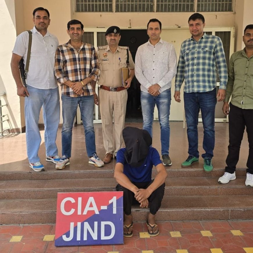 जींद पुलिस ने हत्या के मुख्य आरोपी को पकड़ा:धारदार हथियार गले पर किया वार, नशे में वारदात को दिया था अंजाम