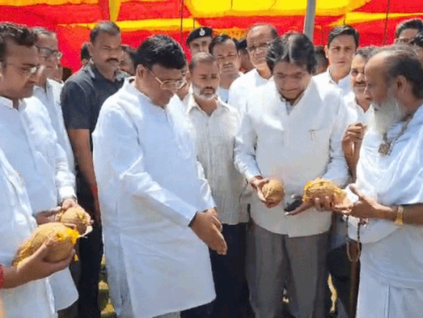 फरीदाबाद में मंत्री विपुल गोयल ने किया कार्यों का शिलान्यास:बोले- कांग्रेस को अपनी गलती का एहसास होगा; निकाय चुनाव में खिलेगा कमल