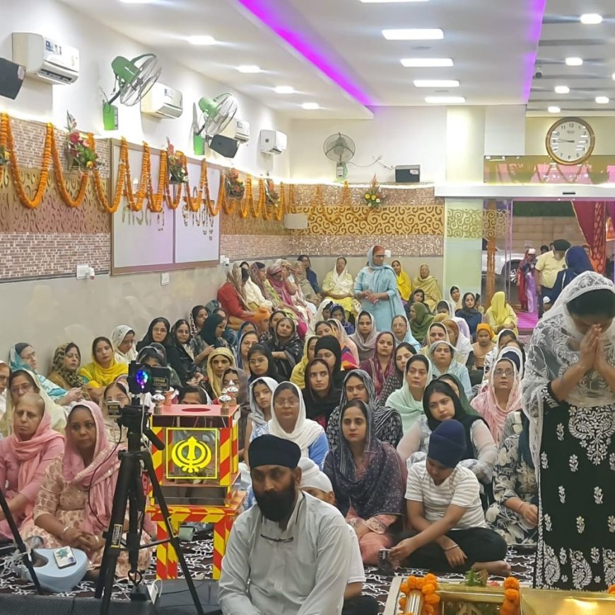 लखनऊ गुरुद्वारा सदर में खालसा सजना दिवस:ज्ञानी मान सिंह और  राय सिंह ने संगत