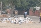 रोहतक में सफाई कर्मचारियों की हड़ताल से चरमराई सफाई व्यवस्था:शहर में लगे कचरे के ढेर, सड़कों पर ट्रालियों को कर रहे खाली