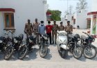 एसएसपी के कुशल निर्देशन का असर -  मोटर साईकिल चोरी करने वाले गैंग का किया पर्दाफाश ।*