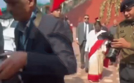 राष्ट्रपति द्रौपदी मुर्मू शिमला से दिल्ली रवाना:अन्नाडेल से भरी उड़ान, गवर्नर-CM भी मौजूद रहे; इससे पहले सेना प्रशिक्षण संस्थान पहुंचीं