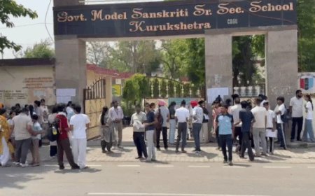 कुरुक्षेत्र में 1998 कैंडिडेट्स ने दी NEET परीक्षा:53 रहे एब्सेंट; परीक्षार्थी बोले- बायोलॉजी आसान तो फिजिक्स रही मॉडरेट, NCERT बेस्ड रहा पेपर