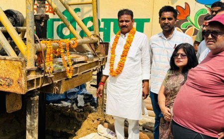 प्रयागराज में कटरा के 2000 घरों को मिलेगा स्वच्छ जल:महापौर गणेश केसरवानी ने नए ट्यूबवेल का शिलान्यास किया