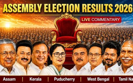 LIVE: बंगाल में पहली बार भाजपा, तमिलनाडु में थलपति की 'विजय', केरल में कांग्रेस