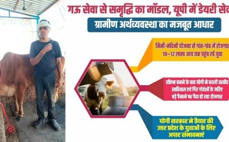 गो सेवा से समृद्धि का मॉडल, यूपी में डेयरी सेक्टर बना ग्रामीण अर्थव्यवस्था का मजबूत आधार