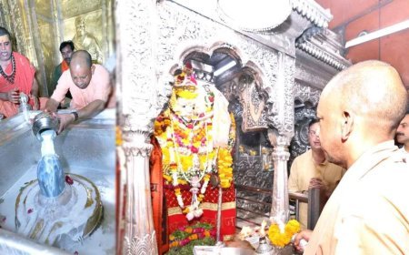 बाबा विश्वनाथ व काल भैरव के दरबार में माथा टेका मुख्यमंत्री योगी ने
