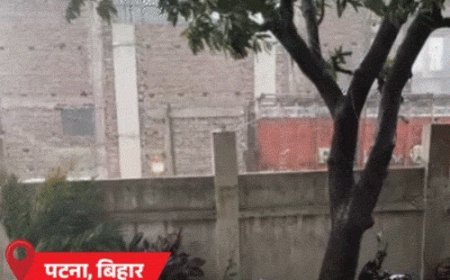 दिल्ली-पटना फ्लाइट टर्बुलेंस में फंसी, लोग चिल्लाने लगे:पटना में आधी रात तेज बारिश,सड़क धंसी; जयपुर में सड़कों पर पानी का छिड़काव