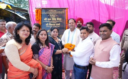 महापौर ने किया सब्जी मण्डी पुनर्निर्माण कार्य का शिलान्यास - करीब 50 लाख की लागत से मिलेंगी आधुनिक सुविधाएं