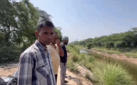 कुरुक्षेत्र में मगरमच्छों को पकड़ने के लिए रेस्क्यू:SYL में पानी का लेवल घटा, गोताखोर और विभाग चला रहे ऑपरेशन, नहर में लगाए जाल