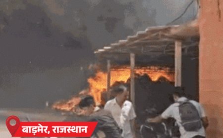 राजस्थान के बाड़मेर में तापमान 48°C पार:MP-हरियाणा में ओले, यूपी के बरेली में आंधी से चलती गाड़ियों पर पेड़-खंभे गिरे; बिहार-महाराष्ट्र में 10 मौतें