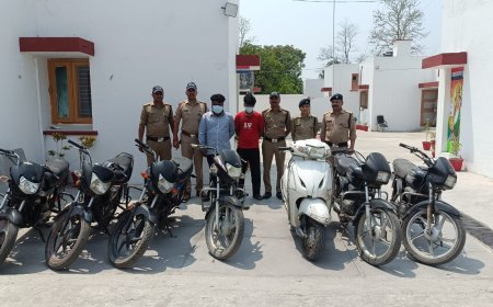 एसएसपी के कुशल निर्देशन का असर -  मोटर साईकिल चोरी करने वाले गैंग का किया पर्दाफाश ।*
