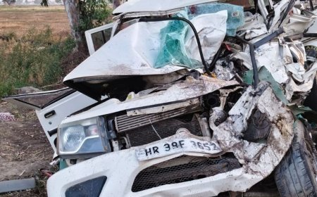 करनाल में कैंटर और बोलेरो की टक्कर:2 की मौत, 1 घायल; हिसार-भिवानी और हिमाचल के रहने वाले
