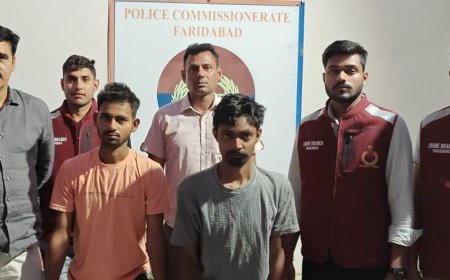 फरीदाबाद में लेबर ठेकेदार की हत्या में 2 गिरफ्तार:ठेकेदारी विवाद में गोली मारकर की थी हत्या, तीन साथियों ने रची थी साजिश