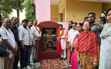 विधायक शिव अरोरा ने वार्ड नं 4, H ब्लॉक मे विधायकनिधि से स्वीकृत मनसा देवी मन्दिर के सौंदर्यकरण कार्य का किया लोकार्पण*