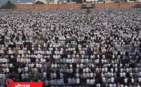 बकरीद पर दिल्ली-यूपी में मस्जिदों पर ड्रोन से निगरानी:5 राज्यों में मुस्लिम संगठनों का प्रदर्शन, गाय को राष्ट्रीय पशु घोषित करने की मांग