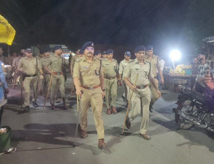 ऑपरेशन प्रहार के तहत एसएसपी अजय गणपति स्वयं उतरे मैदान में