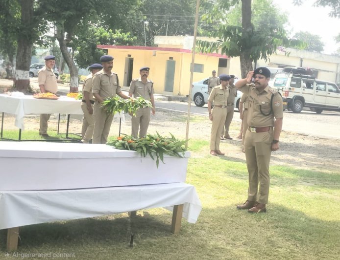 आरक्षी स्व0 श्री विपिन बिष्ट जी के आकस्मिक निधन पर ऊधमसिंहनगर पुलिस परिवार द्वारा दी गई भावभीनी श्रद्धांजलि।*