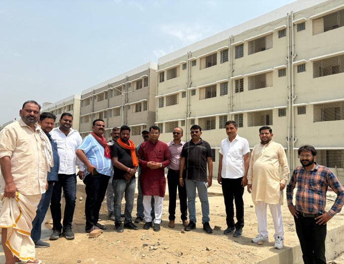 विधायक शिव अरोरा ने बागवाला मे निर्माणाधीन प्रधानमंत्री आवास योजना का जिला विकास प्राधिकरण संग किया स्थालीय निरक्षण*