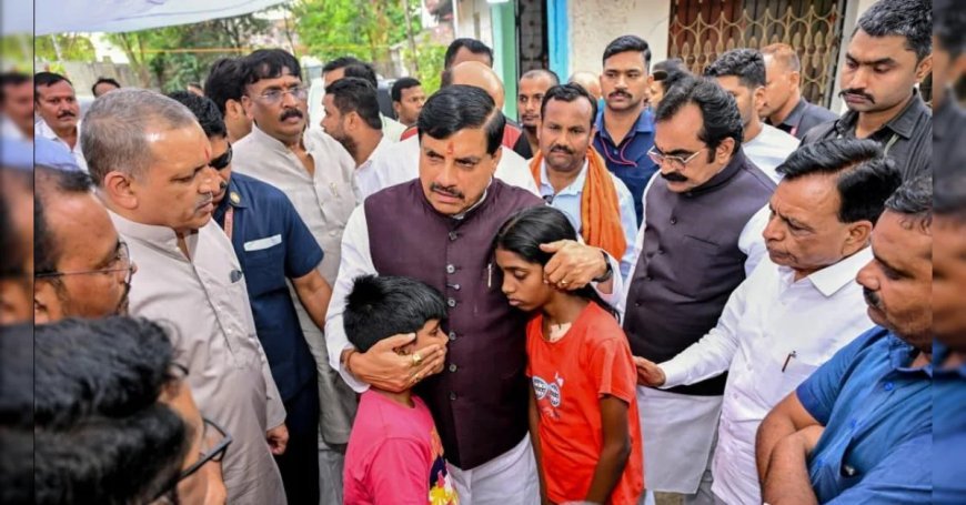 बच्चों को लगाया गले, बेटी के सिर पर रखा हाथ, इस तरह क्रूज हादसे के पीड़ितों को सीएम डॉ. मोहन यादव ने बंधाया ढांढस