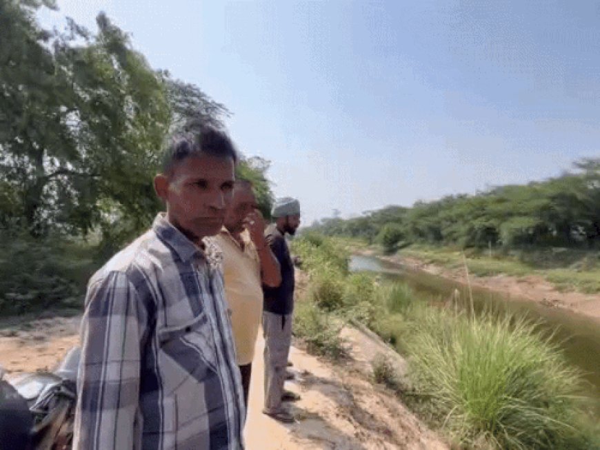 कुरुक्षेत्र में मगरमच्छों को पकड़ने के लिए रेस्क्यू:SYL में पानी का लेवल घटा, गोताखोर और विभाग चला रहे ऑपरेशन, नहर में लगाए जाल
