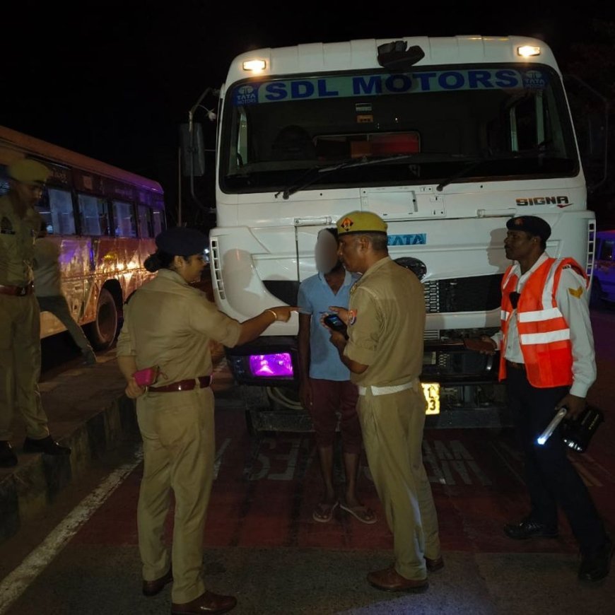 फतेहपुर पुलिस ने 48 वाहनों पर की कार्रवाई:नशे में ड्राइविंग करने पर 4.5 लाख रुपये का जुर्माना लगाया