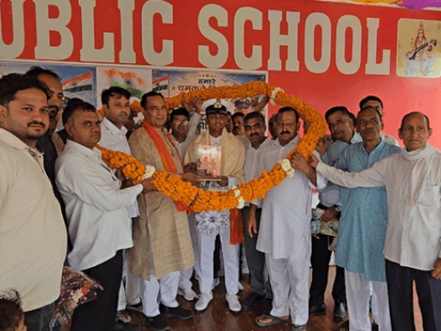 यूट्यूब से की तैयारी, पहले प्रयास में NDA पास:सब-लेफ्टिनेंट बनकर सोनीपत लौटा सचिन, पूरे गांव ने किया स्वागत