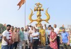 आदि कैलाश यात्रियों का त्रिशूल चौक पर भव्य स्वागत