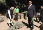 Seychelles दौरे पर PM Modi का खास अंदाज, 194 साल के कछुए Jonathan को अपने हाथों से खिलाया खाना