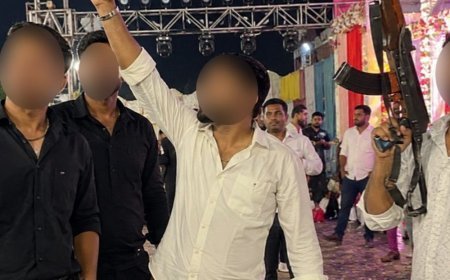 शादी में हथियार लहराने वाले 4 युवकों पर FIR:नूंह पुलिस कर रही गिरफ्तारी के प्रयास, सोशल मीडिया पर वायरल हुआ था वीडियो