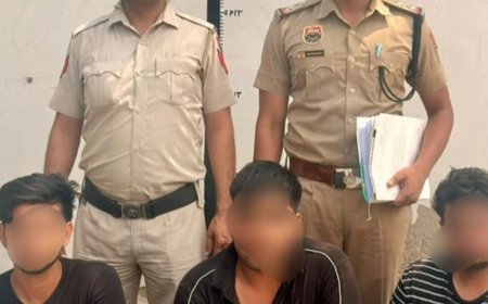 घर पर हमला,तोड़फोड़ और धमकी देने वाले 3 आरोपी गिरफ्तार:झज्जर पुलिस की कार्रवाई; CCTV फुटेज और तकनीकी साक्ष्यों के आधार पर दबोचे