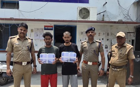 अपराधियों के विरुद्ध एसएसपी अजय गणपति का सख्त रुख— ऑपरेशन प्रहार के तहत बॉर्डर चेकिंग में 02 शातिर बदमाश अवैध असलाह के साथ गिरफ्तार*