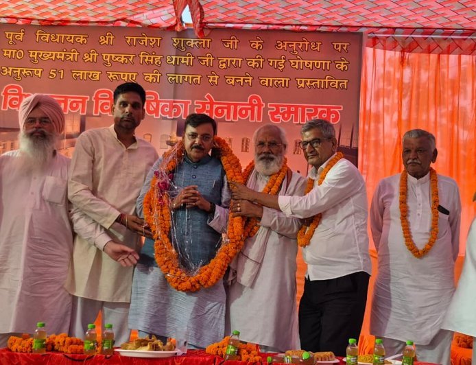 विभाजन विभीषिका सेनानी स्मारक निर्माण को लेकर पूर्व विधायक राजेश शुक्ला ने पंजाबी समाज के साथ की बैठक