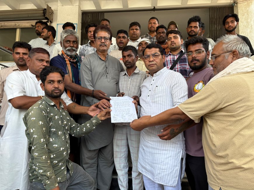 बिगवाड़ा मंडी मे  छोटे फल- सब्जी थोक विक्रेता को हटाये जाने के विषय मे विधायक शिव अरोरा से मिले पीड़ित व्यापारी सौपा ज्ञापन*