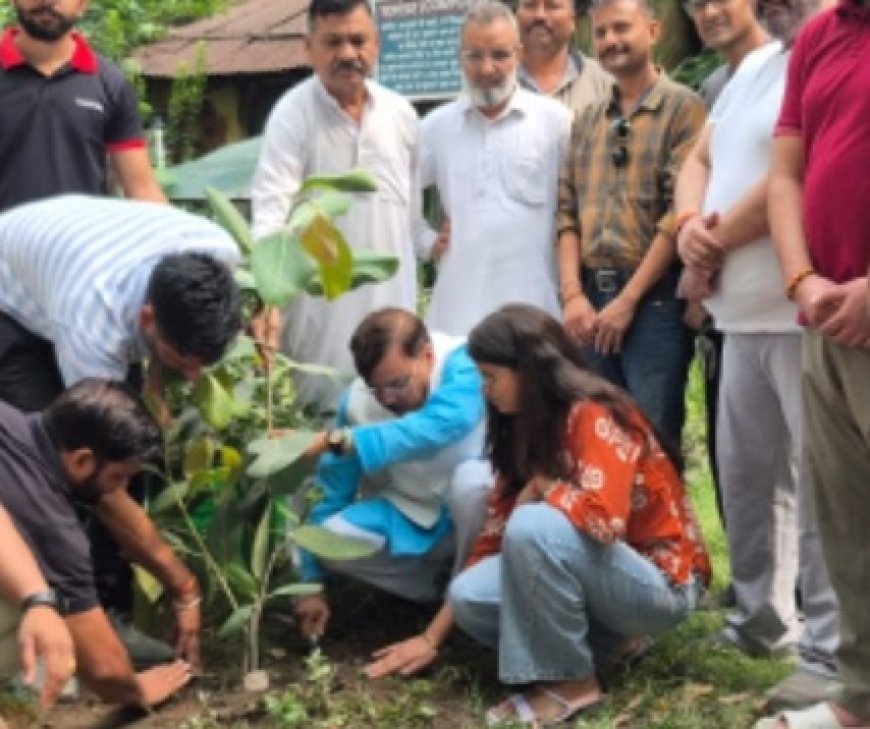 विश्व पर्यावरण दिवस पर पूर्व विधायक राजेश शुक्ला ने किया पौधारोपण, प्रत्येक बूथ पर पांच पौधे लगाने का दिलाया संकल्प
