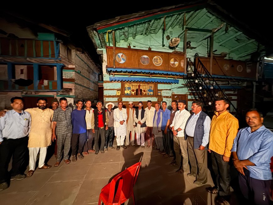 यमुनोत्री क्षेत्र के विभिन्न गाँवों का भ्रमण कर चौहान ने सुनी जन समस्याएं