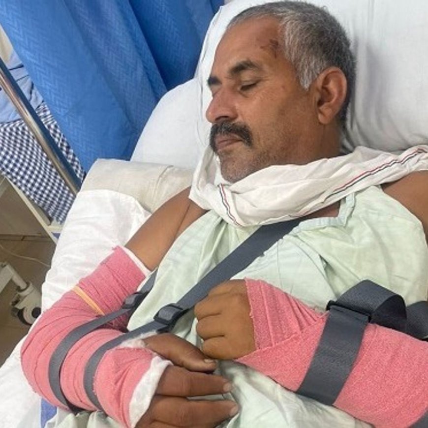 रेवाड़ी में 5 फीट जमीन के लिए चले लाठी-डंडे:खेत की मेढ़ को लेकर विवाद, दोनों पक्ष आमने-सामने; 3 महिलाओं समेत 10 पर केस