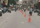 फतेहाबाद के बाजारों में होगा वन-वे ट्रैफिक सिस्टम:हंस मार्केट से जवाहर चौक तक रखवाए गए ट्रैफिक कोन, पुलिस करेगी निगरानी