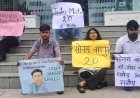 लखनऊ BBAU यूनिवर्सिटी में छात्रों का प्रदर्शन:सोनम वांगचुक को जंतर मंतर से हटाए जाने पर नाराजगी जताई, छात्रों ने धर्मेंद्र प्रधान का इस्तीफा मांगा