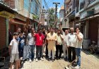 महज एक सप्ताह मे बनकर तैयार हुई बहुचर्चित रमपुरा कटोरी मंदिर रोड, विधायक शिव अरोरा ने अपनी मौजूदगी मे डलवाया सीसी सड़क का फाइनल कोट*