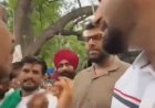 जंतर-मंतर पर दिग्विजय चौटाला का विरोध,VIDEO:युवक बोला- हरियाणा में बगावत करते तो ये हाल नहीं होता; इनसो अध्यक्ष पकड़कर दूर ले गए