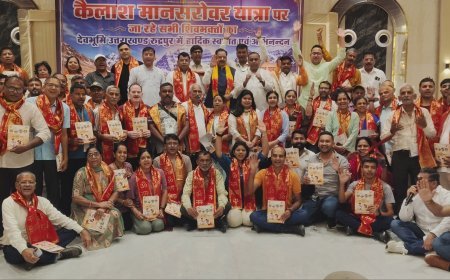 कैलाश मानसरोवर यात्रियों के उत्तराखंड आगमन पर सांसद अजय भट्ट ने रुद्रपुर में किया भव्य स्वागत*